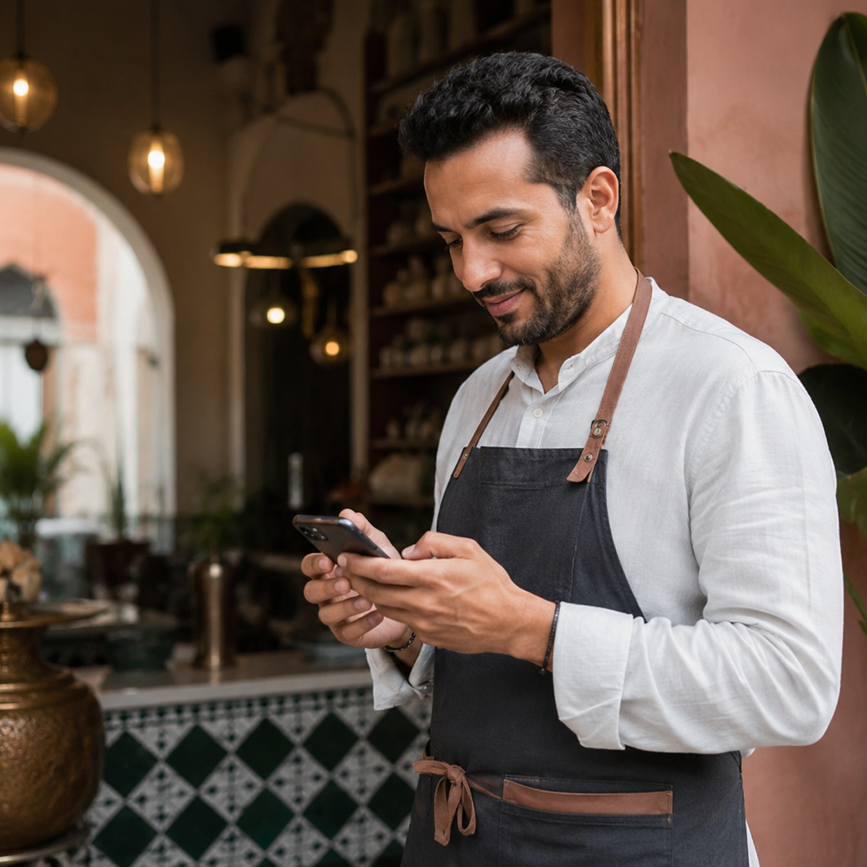 Abstract Moroccan local business online presence setup